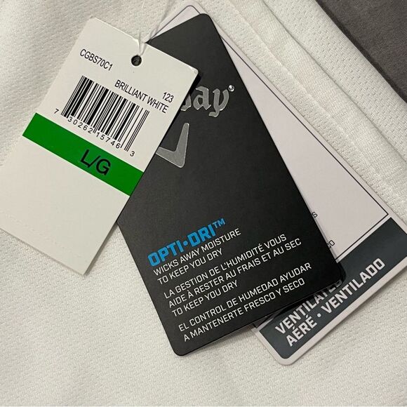 NWT Callaway Brilliant White Ventilated Skort with Opti Dri Size Large - Picture 9 of 13